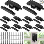 10 Pack Window Sash Locks, Cam Action Window Locks for Double Hung Window Latches Replacement, Black Sliding Window Parts and Hardware Latch Lock for Vertical and Horizontal Sliding Windows