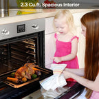 Empava Single Liquid Propane Gas Wall Oven 24 in. 2.3 cu. Ft. Bake Broil Rotisserie Functions with Mechanical Controls and Digital Timer and Convection Fan in Stainless Steel, Silver, 24inches