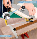 Stair Tread Template Tool - Stair Tread Gauge, Stair Tread Jig, Adjustable 7.67" to 49" in Length, Stair Tread Measuring Tool Suite for Stairs, Risers, Partitions, Shelf Scribe Layout
