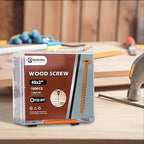 Wood Screws 2 Inch, 700 Pcs #8 x 2 Deck Exterior Screws for Wood, Construction Fence Screws, Rust Resistant, T25 Star Bits Included, Brown