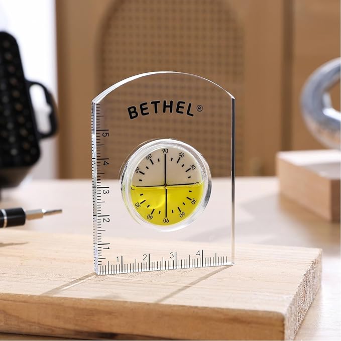 BETHEL Circular Bubble Level Bullseye Degree Marked Surface Round Spirit Levels Measuring Tool