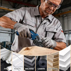 Oscillating Saw Blades, Diagtree 115PCS Titanium Oscillating Multitool Blades for Metal, Wood and Plastic, fit Dewalt Milwaukee Ryobi Fein Dremel Bosch Rockwell Makita Porter(Titanium, 115)