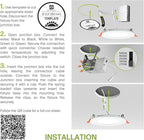 ASD 6 Pack LED Recessed Lighting 6 Inch 15W, 5 CCT 2700K-5000K CRI90+, IC Rated Ultra Thin Dimmable Ceiling Lights with J Box, Canless Wafer Downlight, Round Slim Panel Light, Energy Star ETL, White