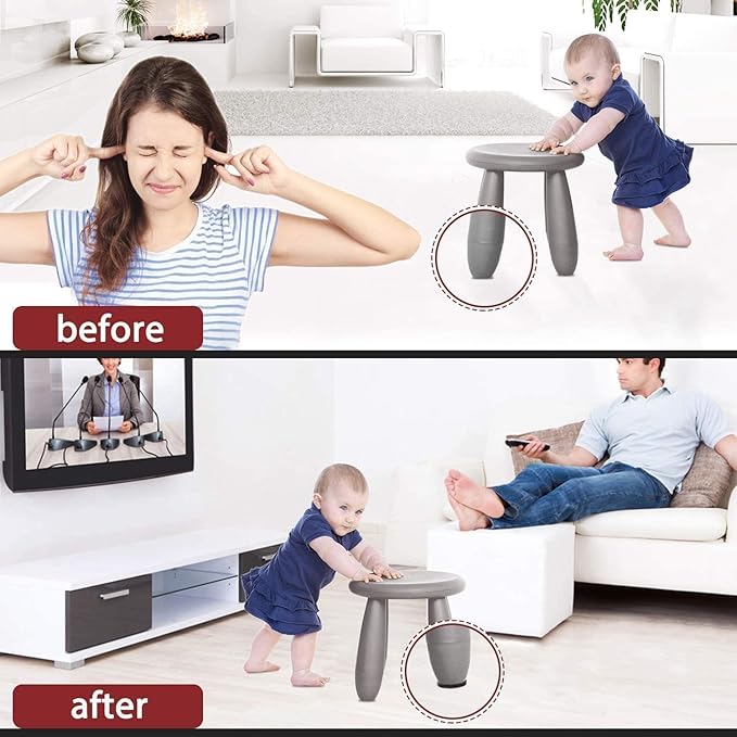 Yelanon Felt Furniture Pads -182 Pcs Premium Felt Pads for Chair Legs Furniture, Floor Protectors for Hardwood Floors, Mix Color