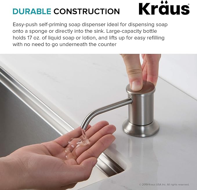 KRAUS Kitchen Soap and Lotion Dispenser in Oil Rubbed Bronze, KSD-80ORB