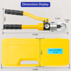 Hydraulic Nut Splitter Tool, Max 10t Force Suitable for Breaking & Removing Damaged Rusty Broken Heavy Duty Nut (Range: M8-M24) Independently in Hand-Power