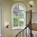 Knurled Wall Sconces Set of Two, Black Wall Sconce Lights, 14" Black Bathroom Wall Sconces, Glass Linear Sconce Wall Lighting, Vanity Lights Bathroom Light Fixture Wall Lights for Living Room