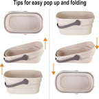 Eyliden Collapsible Bucket, Bucket for Cleaning Mop, 10L(2.6Gallon) Multiuse Foldable Water Pail, Portable Handy Basket for Cleaning Mop, Camping, Tailgating and More