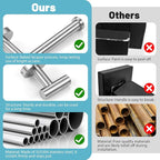 Bathroom Hardware Set, 6-Piece Towel Bar Set Brushed Nickel Towel Holder Set Includes 19.68/23.6 in Towel Bar,Toilet Paper Holder,Towel Ring and Towel Hook Wall Mount Bathroom Accessories Set