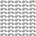 Yaomiao 50 Pcs 1/2 Inch Liquid Tight Connector PVC Electrical Conduit Fittings Straight 90 Degree Flexible Conduit Connector for Home Bathroom Tube Tool Supplies, Grey(50 Pcs)