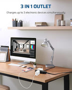 DEWENWILS 6FT Flat Plug Extension Cord, 3 Prong Ultra Thin Power Strip, 13A/125V/1625W, 16/3 Awg Grounded Flat Power Cable for Indoor Narrow Space, SPT-3 Cord, ETL Listed, Black, 2 Pack