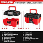 Shop-Vac 20V Cordless Wet/Dry Vacuum, 2.5-Gallon Tank, 5ft Hose, 4.0A Battery and Charger Included