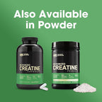 Optimum Nutrition Micronized Creatine Monohydrate Capsules, Keto Friendly, 2500mg, 100 Capsules