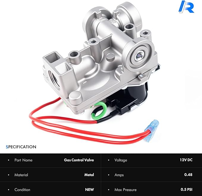 93844 RV Water Heater Gas Control Valve Compatible with Dometic Atwood 6 and 10 Gallon Water Heater GC10A-4E G6A-8E G6A-6E G6A-4E G10-3E GC6AA-10E | Solenoid Gas Valve Replaces# 93870, 93321, 92078