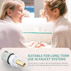 2 pack RP25513 Faucet Stem Replacement for Delta two handle Faucet Repair Kit Includes RP24096 Cartridge RP4993 Seat and Spring RP24097 Turn stop1/4