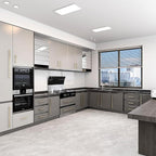 Cabinet Pulls 24 Inch Hole Centers(608mm),10 Pack Extra Long Drawer Pulls Square Appliance Pulls Champagne Bronze,Stainless Steel Furniture Hardware Handles