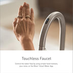 Moen Essie Spot Resist Stainless Smart Faucet Touchless Pull Down Sprayer Kitchen Faucet with Voice Control and Power Boost, 87014EVSRS