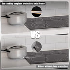 Karinear 30 Inch Electric Cooktop 4 Burners, Built-in Electric Stove top with Glass Protection Metal Frame, Expandable Burners, Multi-function Ceramic Cooktop, 220-240v Hard Wire, No Plug