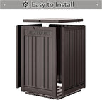 48 Gallon Package Delivery Box for Porch, Outdoor Storage with Lockable Secure, Large Double Wall Resin Outdoor Package Delivery and Waterproof