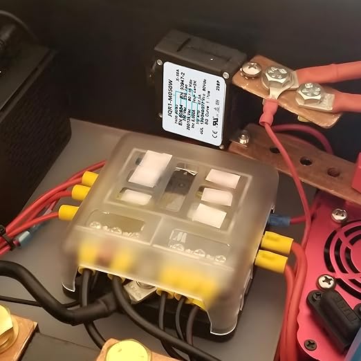 GLOSO Single Pole Miniature Circuit Breaker Manual Reset Switch Yachts Campers Caravans Control Panel M4 Screw Black Rocker 8A J1P