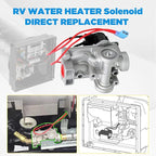 AITKEN RV Water Heater Gas Solenoid Valve 93870 Compatible with Atwood 6 and 10 Gallon Electronic Ignition Water Heaters Models Includde GC10A-4E GCH6A-10E G6A-8E G6A-6E G6A-4E G10-3E GE16-EXT...