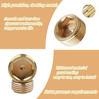 12PCS 3/8" NPT Brass Male Pipe Plug Fitting Hex Counter Sunk Pipe Plug (3/8" NPT)
