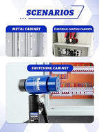 AMZCNC Hydraulic Knockout Hole Punch Driver Kit 1/2 to 4 inch Electrical Conduit Hole Cutter Set KO Tool Kit Metal Sheet Puncher (12TON(1/2"~4"))