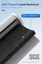 iSpring SGS-Tested Lead Removal Whole House Water Filter System, Reduces Sediments, Chlorine, and up to 99% Lead, Model: WGB32B-CPB, Pack of 1