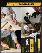 139-Piece Tool Set - Tool Kit with 8V Cordless Drill Driver in ToolBox Storage Case, General Household Drill Set for Home Repairs, Handyman, DIY Projects