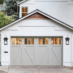 Outdoor Wall Light Fixtures, Modern Exterior Wall Mount Lanterns, Outside Wall Sconces in Black Finish with Clear Glass for Porch Patio Farmhouse, 2-Pack