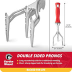 Garden Weasel Double-Sided Garden Cultivator/Tiller | Cultivate, Till, Break Up Soil | Planting and Gardening Hand Digging Tool, Heavy Duty Cultivator, Hand Tool Weeder | 91367