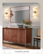 Modern Wall Sconce Set of 2, HWH 2-Light Up Down Wall Light Indoor Vanity Wall Lamp, Brushed Gold Bathroom Vanity Sconce Frosted White Striped Glass Shade, 5HZG97B-2W-2PK BG