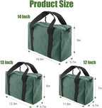 Small Tool Bag,Close Top Wide Mouth Tool Organizer Bag,Large Capacity Tool Bags for Men,Canvas Tool Storage Bag for Storage Handbag for Screwdrivers,Wrench,Pliers Hand Tools (DarkGreen, 18 Inch)