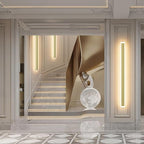 Aipsun Porch Wall Lights 59inch Long Strip Modern Outdoor Wall Light Fixture, Gold Wall Mount Lighting Sconce Exterior Lights Wall Sconce 3000K for House Living Room Corridor(1 Pack)