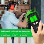Stud Finder Wall Scanner - 5 in 1 Stud Finder Tool w/Smart Chip and HD LCD Display, Stud Detector Beam Finders for the Center and Edge of Wood AC Wire Metal Studs Joist Pipe (‎‎black Seaweed)