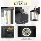 Outdoor Wall Lights Dusk to Dawn Porch Lights Outdoor Wall Sconce Dusk to Dawn Porch Light Fixture Aluminum Waterproof Farmhouse Sconces for Outside Patio House