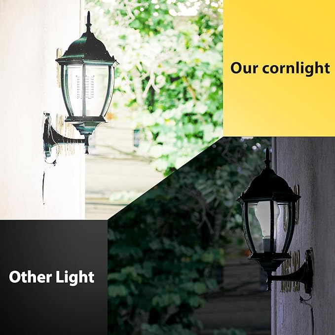 45W 6 pack LED Corn Light Bulb,400W Equivalent 5000K Commercial Grade Daylight E26/E39 6000LM Medium Mogul Base LED Lamp,Large Area Lights For Outdoor Indoor Garage Warehouse street Factory Bay Light