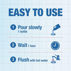 Drano Dual-Force Foamer Drain Clog Remover and Cleaner for Shower or Sink Drains, Unclogs and Removes Sources of Odor, 17 Fl Oz