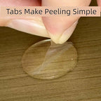 Double Sided Adhesive Putty with Pull Tabs, 100 Clear Dots 0.39'' Removable Sticky Tack, Waterproof Poster Putty Glue Dot for Party Decoration Picture