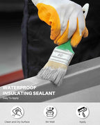 Waterproof Sealant 5 Gallon, Light Gray, Multi-Surface Leak Repair Coating, Durable Water-Based Rubber Roof Coating, Indoor & Outdoor Polyurethane Sealant for Concretes & Constructions