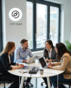 Surge Protector Power Strip, HANYCONY 5 Ft Flat Plug Heavy Duty Extension Cord with 16 Outlets 4 USB Ports(2 USB C), 2700 Joules, Wall Mount for Home Office, ETL Listed, Black