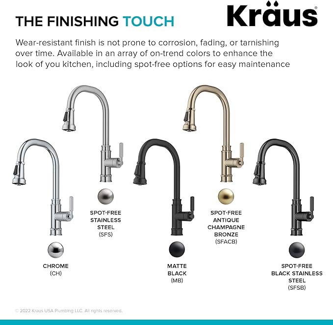 KRAUS Allyn Transitional Industrial Pull-Down Single Handle Kitchen Faucet in Spot-Free Stainless Steel, KPF-4101SFS