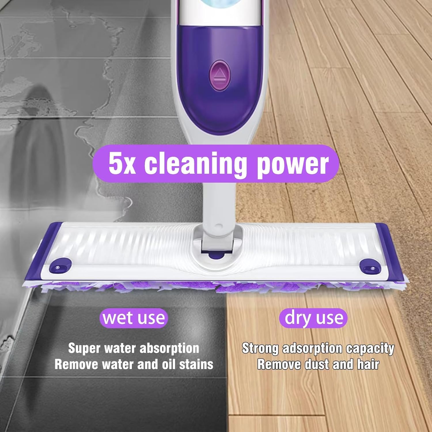 20 Count Disposable for Swiffer Power Mop Pads & Power Mop Refills for Power Mop Multi-Surface Mop, Power Mop Pads for PowerMop Wood Mop, Compatible with Power Mop Refills Liquid for Floor Cleaning