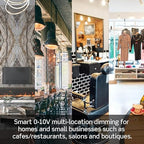 Leviton Decora Smart Dimmer Switch, 0-10V, Wi-Fi, Neutral Wire Required, Works with Matter, My Leviton, Alexa, Google Assistant, Apple Home/Siri & Wired or Wire-Free 3-Way, D2710-1BW, White