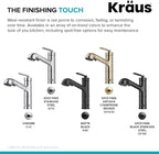 KRAUS Allyn Pull-Out Single Handle Kitchen Faucet in Spot-Free Stainless Steel, KPF-4103SFS