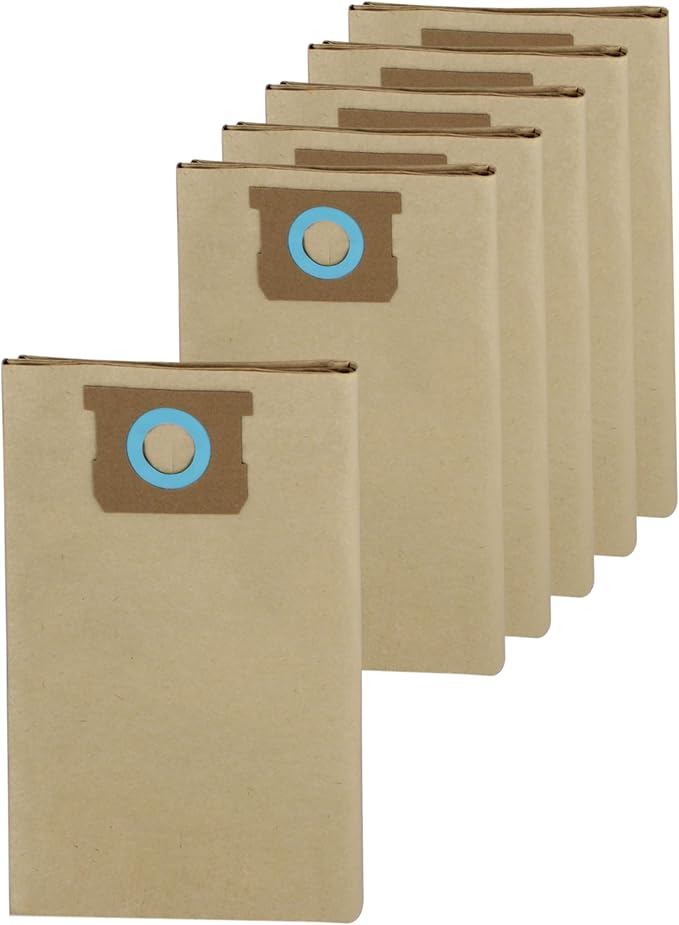 DXVA19-4101 Vacuum Bags for DEWALT Shop Vac Bags,Fit for Dewalt Wet Dry Vac Bags 6-10 Gallon,6 Pack