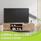 Cobweb Duster with Extension Pole, 100'' Microfiber & Chenille Ceiling Cleaner Kit, Reusable Feather Duster, Bendable, Washable