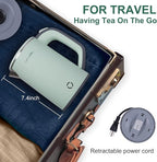 Small Electric Kettle Stainless Steel, 0.8L Portable Tea Kettle Auto Shut-off, Low Power Hot Water Kettle for Camping, Travel, Office and More