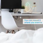 Metal Wall Mount Power Strip, Mountable Power Outlet with 6 AC Outlets, Aluminum Alloy Mount Power Socket with Switch, 10 FT SJT 3/C 14AWG Power Cord, 15A 125V 1875W (6AC) Black