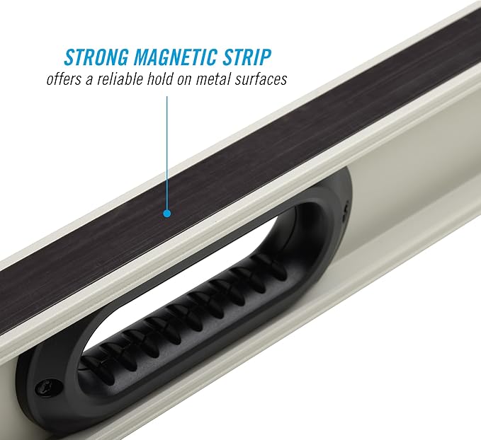 CHANNELLOCK 48-Inch, Professional-Grade Magnetic Aluminum I-Beam Level with 3 Vials, 5100-0048M